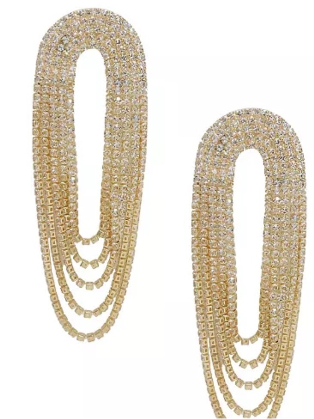 ETTIKA
Crystal Drape Fringe Women's Earrings